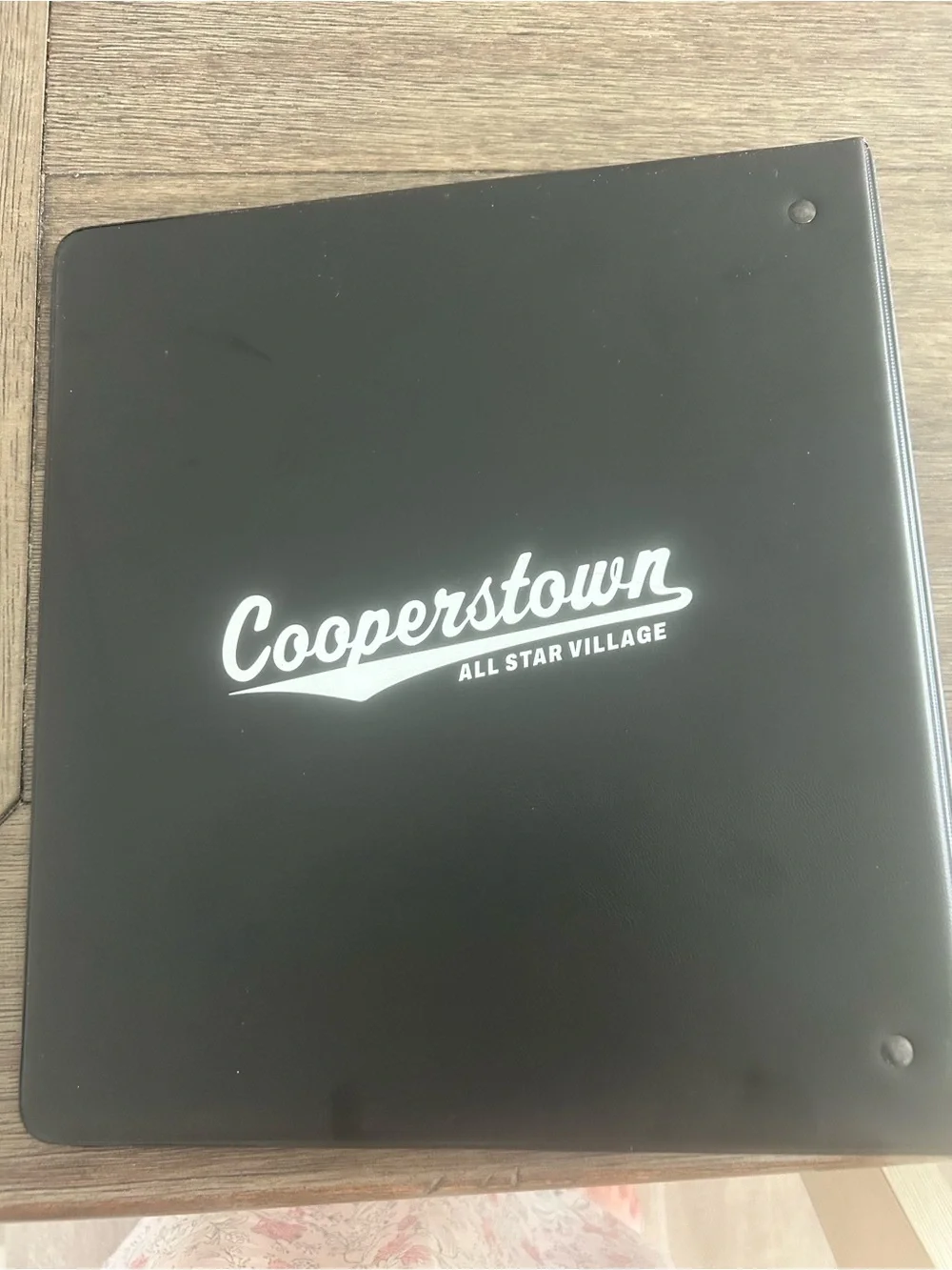 Topps Cooperstown Black Card Binder with Red Logo Center